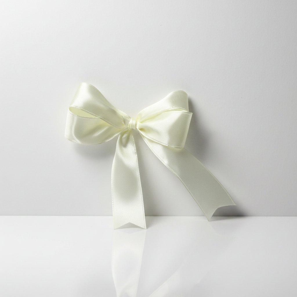 Saténová stuha 2 cm / 2 m – světle žlutá – dekorace a balení dárků